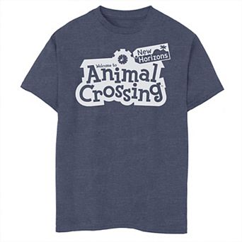 Boys 8-20 Nintendo Animal Crossing New Horizons Logo Tee