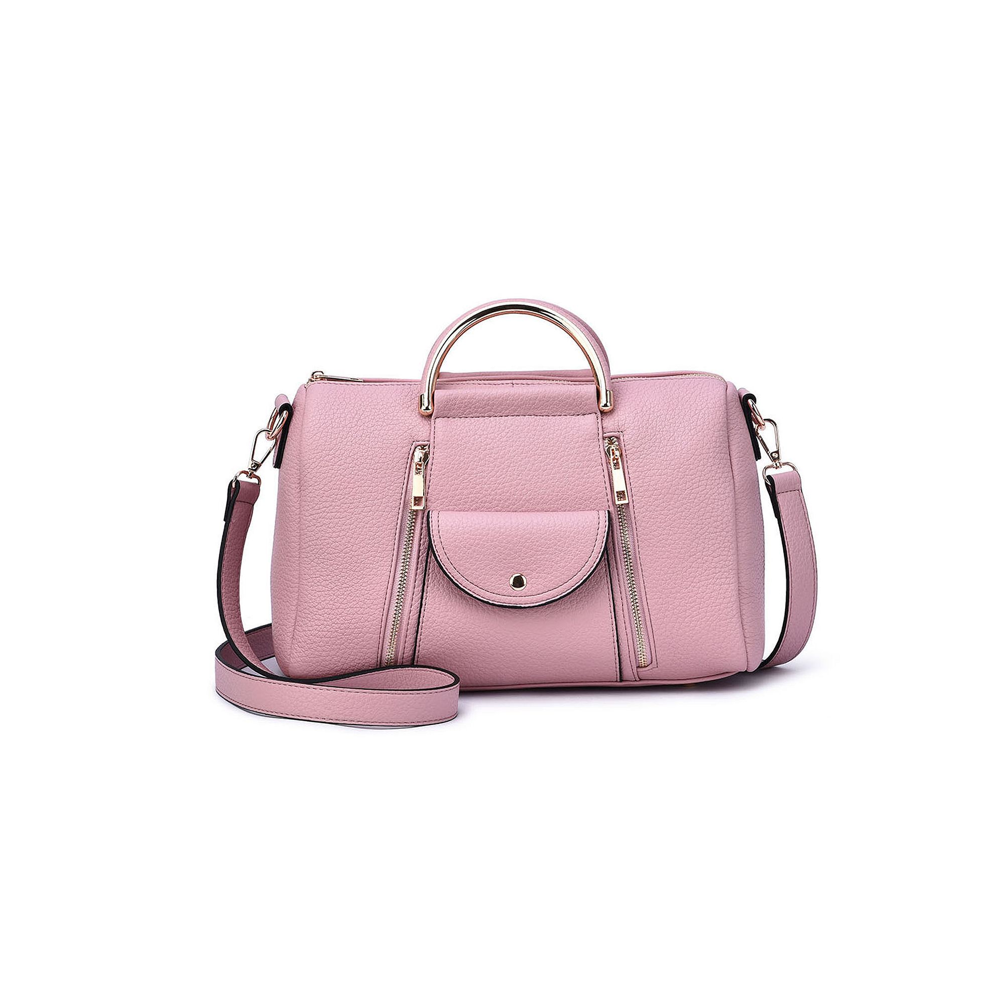 Mellow World Vivienne Satchel Bag, Mistyrose