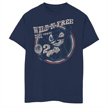 Disney's Lilo & Stitch Boys 8-20 Wild 'N Free Stitch Americana Tee