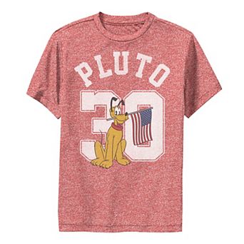 Disney Mickey And Friends Boys 8-20 Pluto American Flag Collegiate Tee