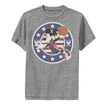 Disney Mickey And Friends Boys 8-20 Mickey Basketball USA Tee