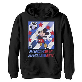 Disney Mickey And Friends Boys 8-20 Mickey Mouse Soccer USA Hoodie