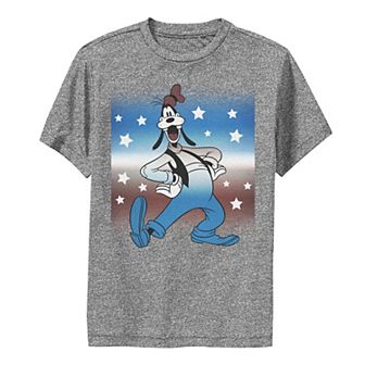 Disney Mickey And Friends Boys 8-20 Goofy Americana Portrait Tee
