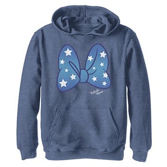 Disney Mickey And Friends Boys 8-20 Minnie Americana Star Bow Hoodie