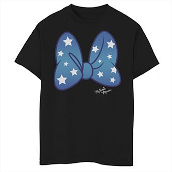 Disney's Mickey And Friends Minnie Boys 8-20 Americana Star Bow Tee