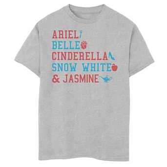Disney Princess Boys 8-20 Name Stack Tee