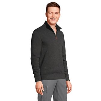 Big & Tall Lands' End Bedford Classic-Fit Ribbed Quarter-Zip Sweater