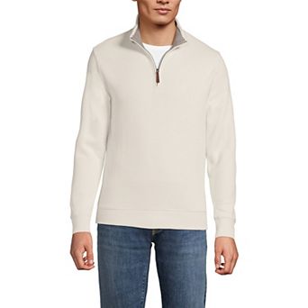 Big & Tall Lands' End Bedford Classic-Fit Ribbed Quarter-Zip Sweater