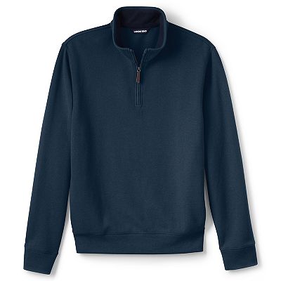 Big Tall Lands' End Bedford Classic-Fit Ribbed Quarter-Zip Sweater