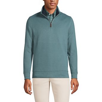Big & Tall Lands' End Bedford Classic-Fit Ribbed Quarter-Zip Sweater