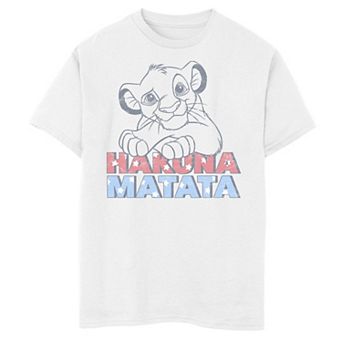 Disney's The Lion King Hakuna Matata Simba Line Art Portrait Boys 8-20 Tee