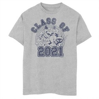 Boys 8-20 Looney Tunes Class Of 2021 Blue Hue Stamp Tee