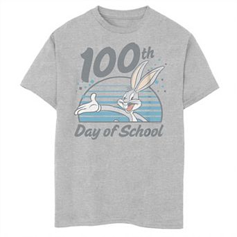 Boys 8-20 Looney Tunes Bugs Bunny 100th Day Of School Tee