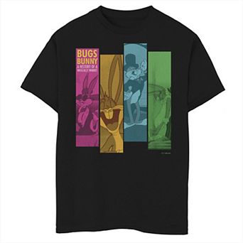 Boys 6-20 Looney Tunes Bugs Bunny Colorful Hue Panels Tee