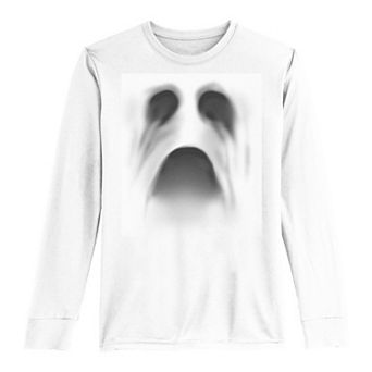 Boys 8-20 Halloween Scary Ghoul Face Long Sleeve Tee