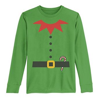 Boys 8-20 Elf Costume Long Sleeve Tee