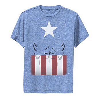 Boys 8-20 Marvel Captain America Muscles Costume Tee