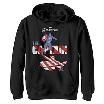 Boys 8-20 Marvel Avengers Game The Captain Silhouette Fill Hoodie