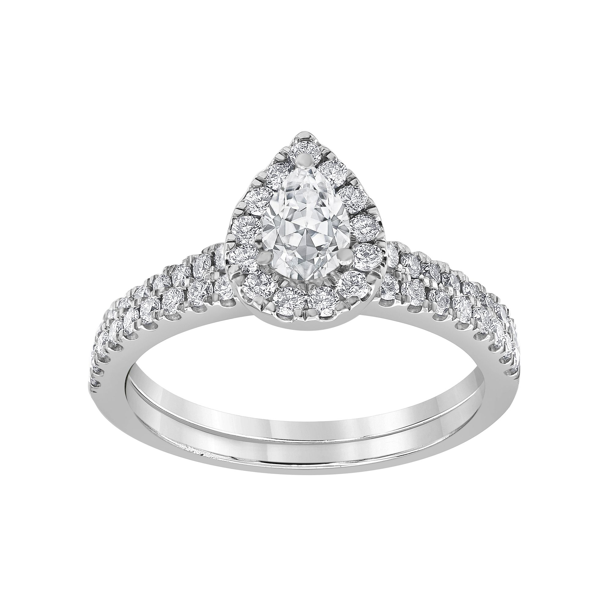 Evolv 14k White Gold 1 Carat T.W. IGI Certified Lab-Grown Diamond Engagemen