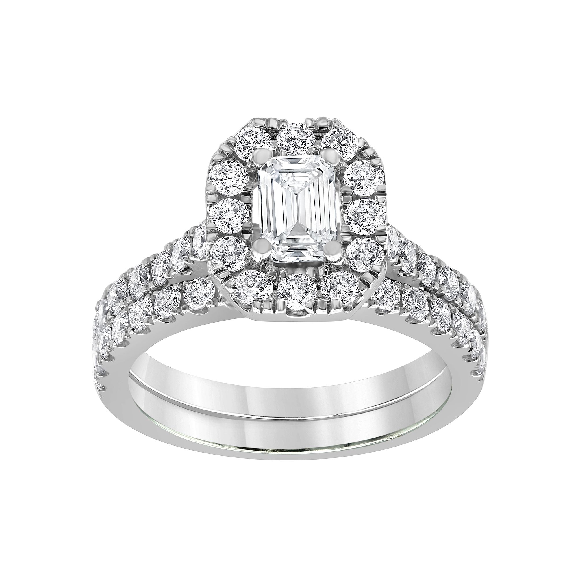 Evolv 14k White Gold 2 Carat T.W. IGI Certified Lab-Grown Diamond Engagemen