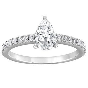 Evolv 14k White Gold 1 Carat T.W. Lab-Grown Diamond Engagement Ring