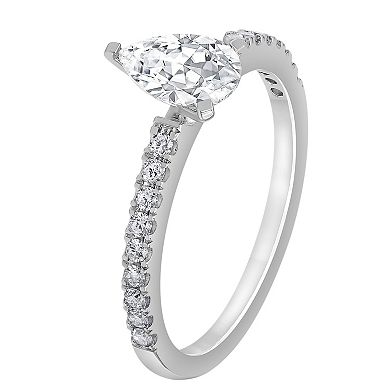 Evolv 14k White Gold 1 Carat T.W. Lab-Grown Diamond Engagement Ring