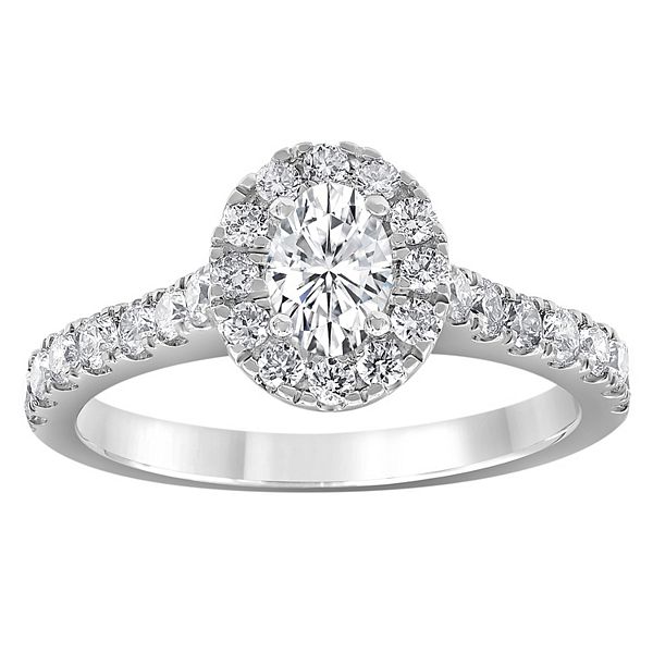 Evolv 14k White Gold 1 Carat T.W. Lab-Grown Diamond Engagement Ring