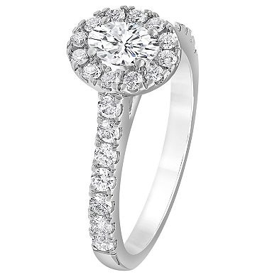 Evolv 14k White Gold 1 Carat T.W. Lab-Grown Diamond Engagement Ring