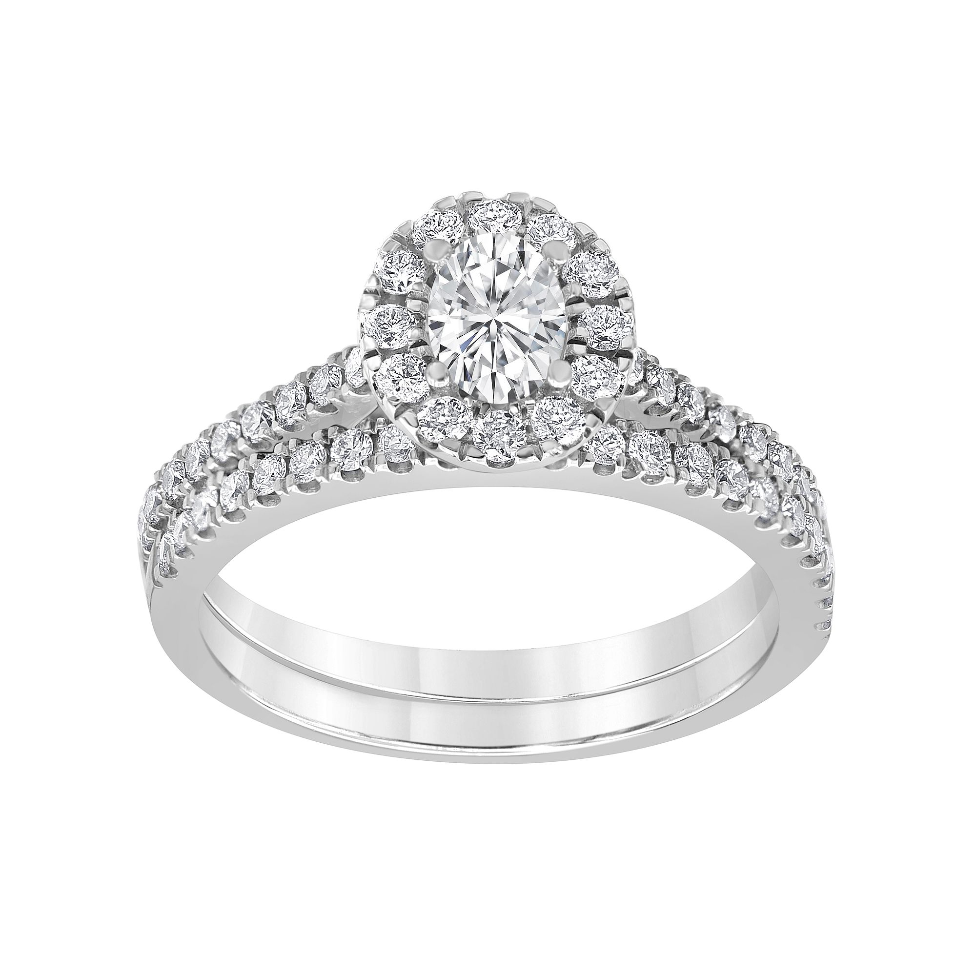 Evolv 14k White Gold 1 Carat T.W. IGI Certified Lab-Grown Diamond Engagemen
