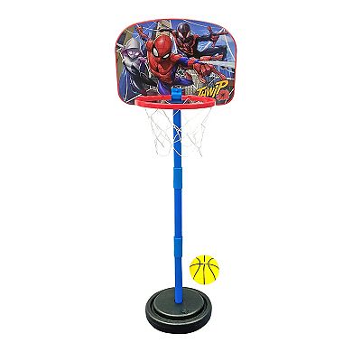 Marvel Spider-Man Stand Up Adjustable Basketball Hoop for Kids