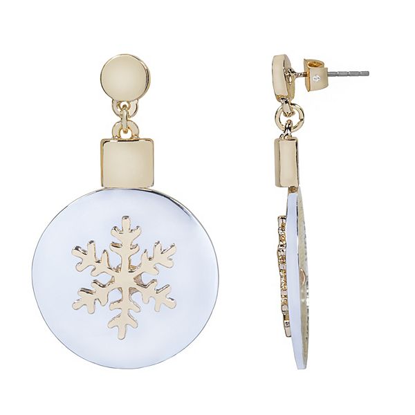 Kohls deals snowflake earrings