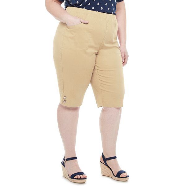 Plus Size Croft & Barrow® Button Skimmers