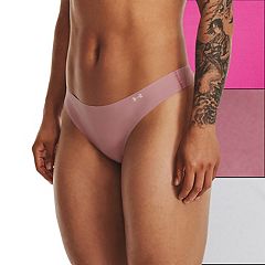 Under Armour Women's 3 Pack Pure Stretch Thong Panties Size XS New