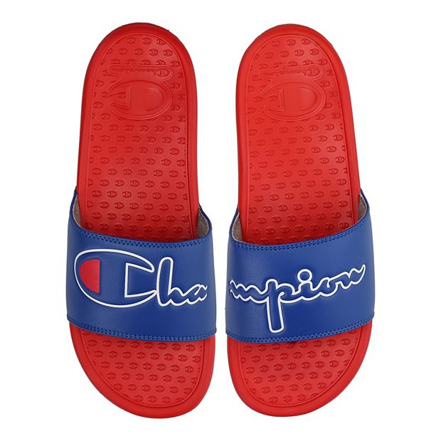 Champion Super Slide Split Script Men s Slide Sandals