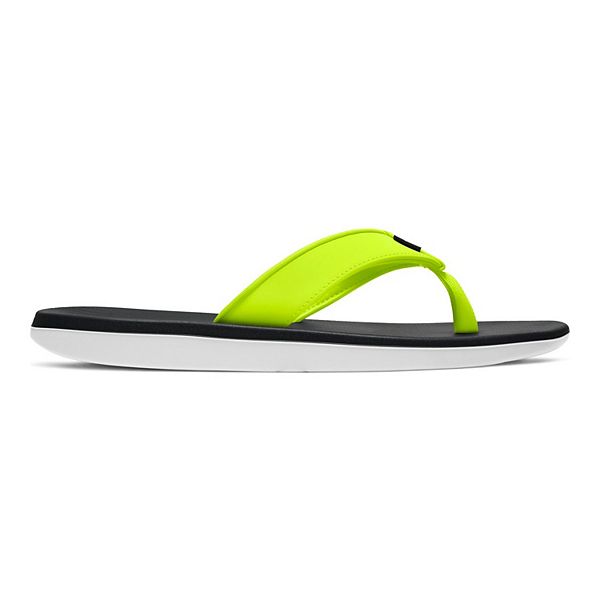 Nike Men's Kepa Kai Thong Black/White/Volt Men's Flip Flops Size 14 