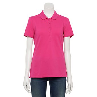 Women's Croft & Barrow® Essential Classic Pique Polo Shirt