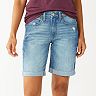Women's Sonoma Goods For Life® High-Waist 9" Bermuda Jean Shorts