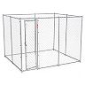 Lucky Dog Adjustable 10' x 10' x 6' Heavy Duty Chain Link Dog Kennel Enclosure