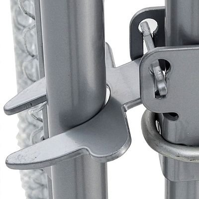 Lucky Dog Adjustable 10 x 10 x 6 Heavy Duty Chain Link Dog Kennel Enclosure