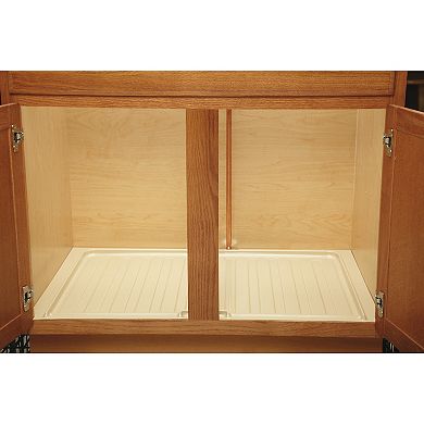 Rev-A-Shelf Under Sink Base Drip Tray CabinetAccessory, Silver, SBDT-3336-S-1