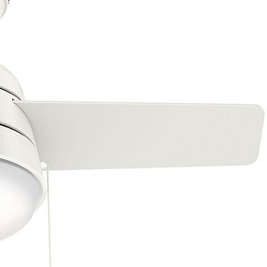 Hunter Fan Company Aker 36 Inch Indoor Ceiling Fan with LED Light Kit, White
