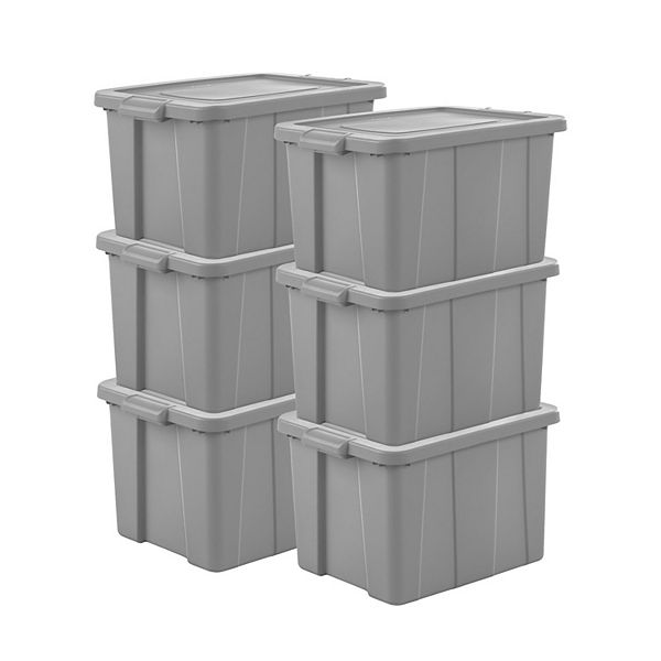 Sterilite Tuff1 18 Gallon Plastic Storage Tote Container Bin with Lid