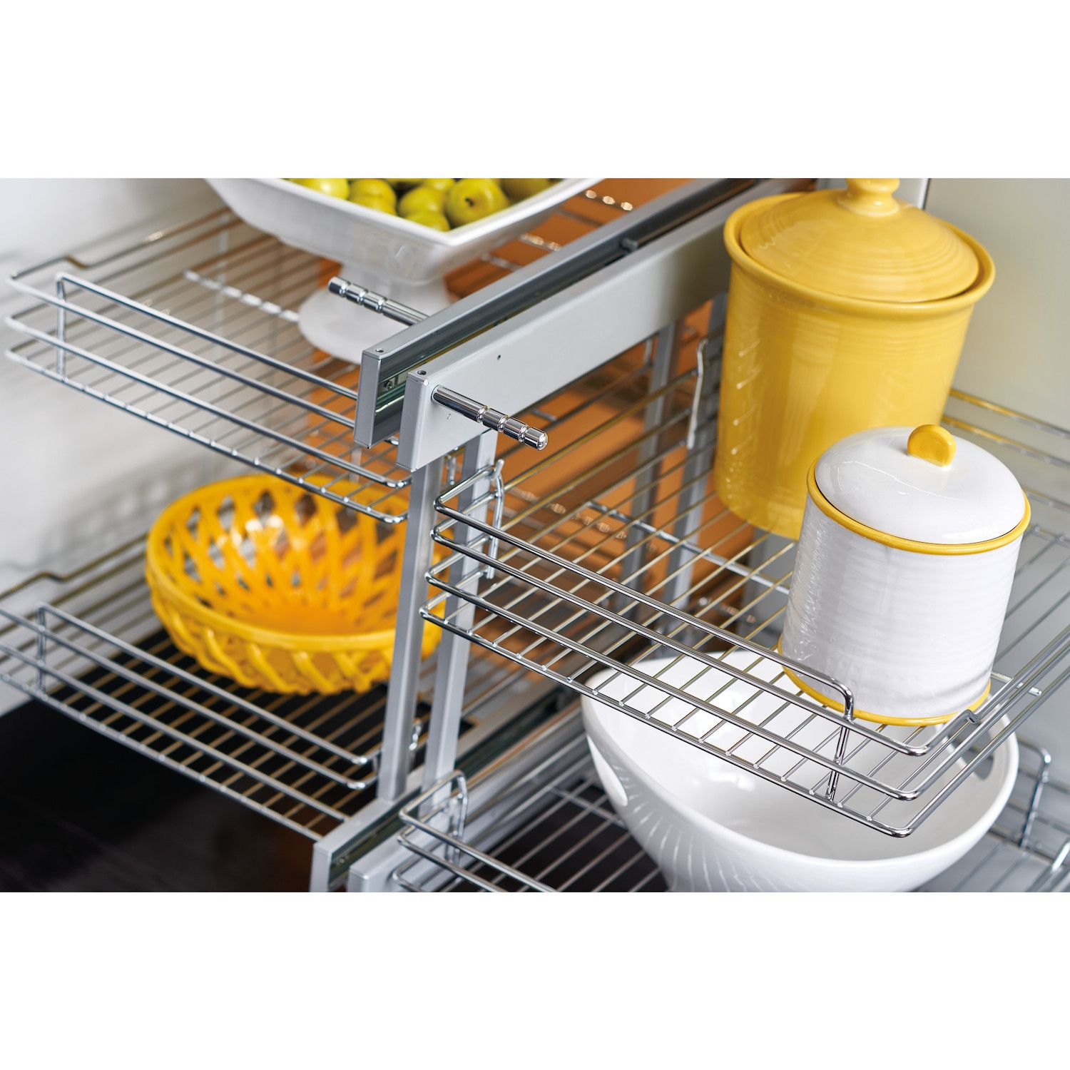 Rev-A-Shelf 5PSP-18-CR 18 Inch Blind Corner Kitchen Cabinet Organizer ...