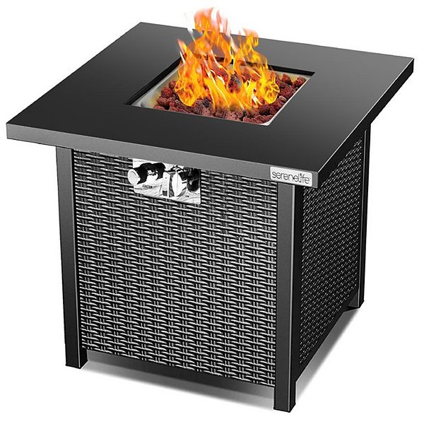 Serene Life Slfps3 Propane Gas Outdoor, Are Fire Pit Tables Warm