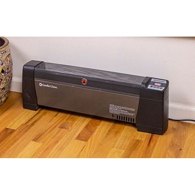 Comfort Zone 1500 Watt Baseboard Convection Space Heater with Digital Thermostat