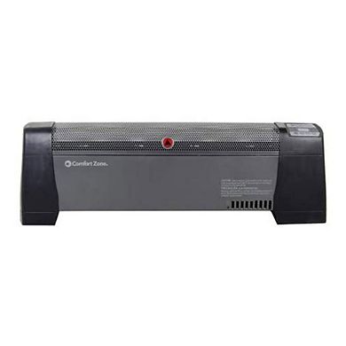 Comfort Zone 1500 Watt Baseboard Convection Space Heater with Digital Thermostat