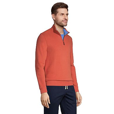 Big & Tall Lands' End Bedford Regular-Fit Rib Quarter-Zip Sweater