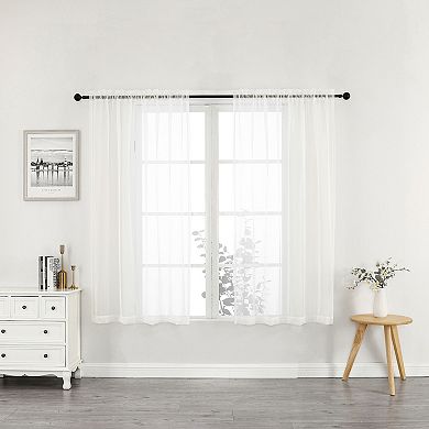 Crystal Sheer 2-pack Window Curtain Set