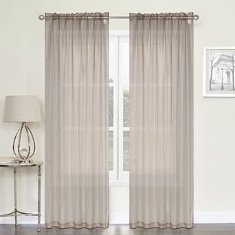 Crystal Sheer 2-pack Window Curtain Set