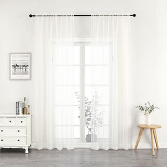 Crystal Sheer 2-pack Window Curtain Set